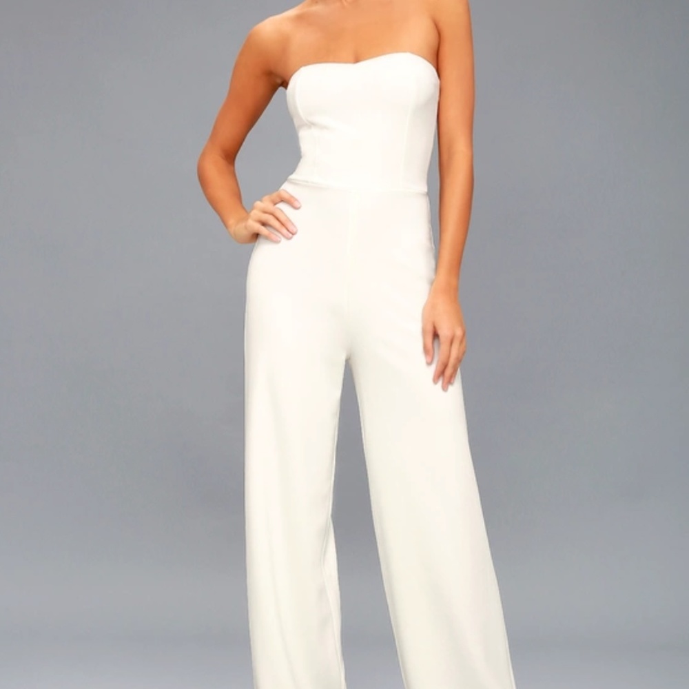 Lulu's White Jumpsuit
